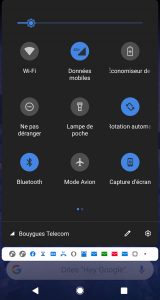 Capture d'écran sur un smartphone Nokia