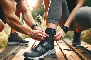 Marcher avec des poids aux chevilles