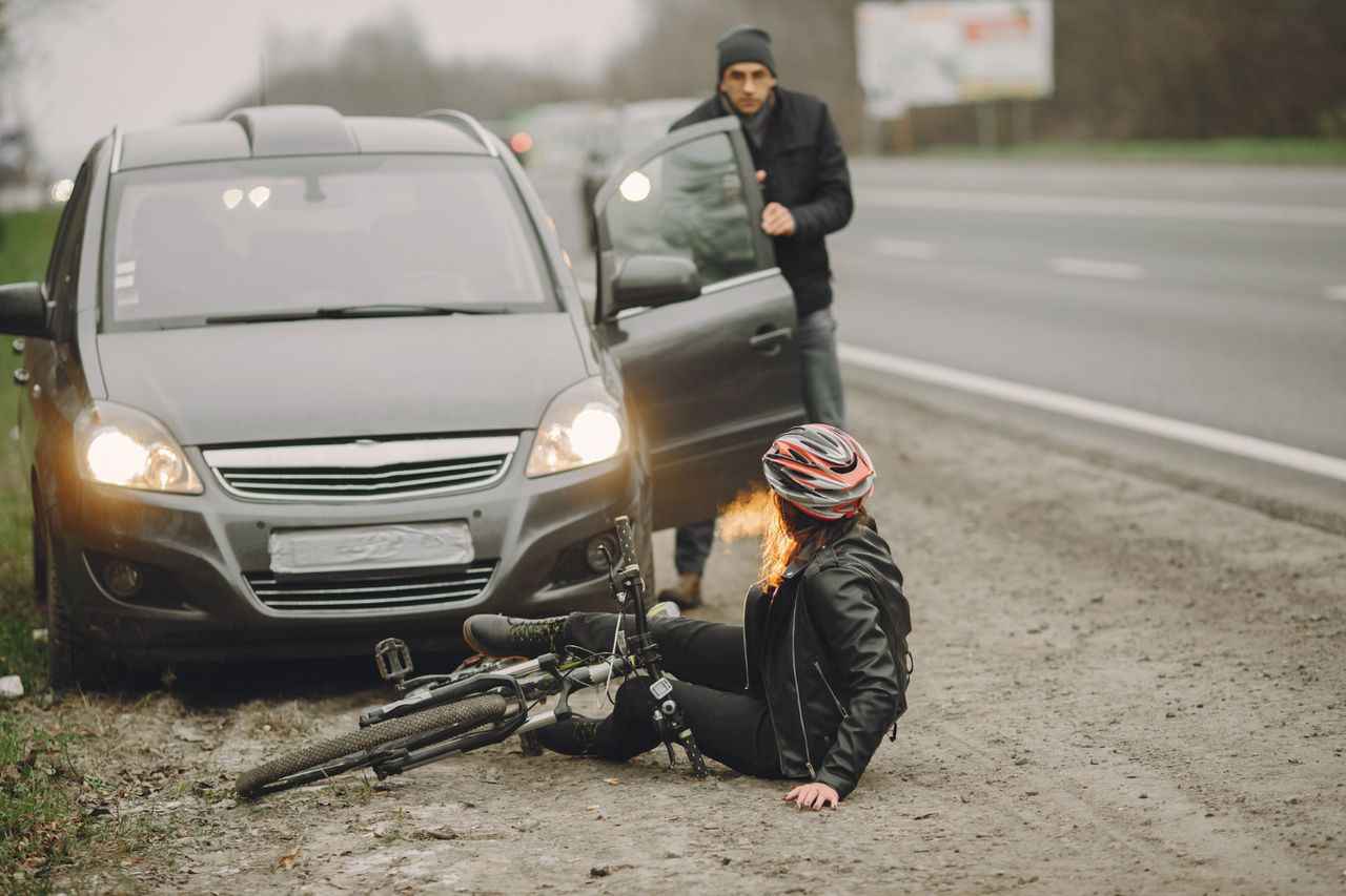 Accident circulation cycliste blessée
