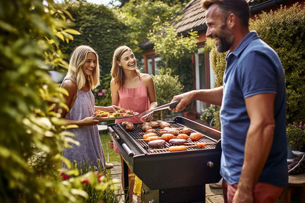 Barbecue convivial entre amis