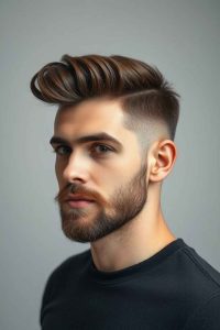 Poudre coiffante, coiffure taper