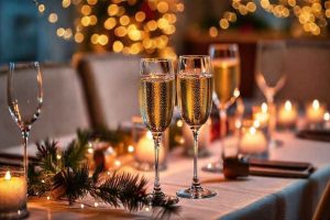 Champagne Cocktail de fêtes