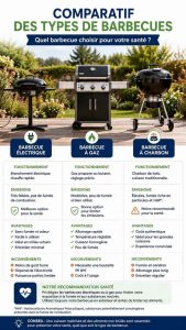 Quel barbecue choisir pour sa santé ? Comparatif électrique, gaz et charbon. Découvrez les avantages et risques de chaque type de barbecue