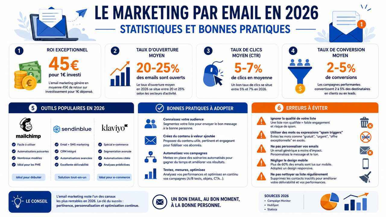 Marketing par email : Les tendances et outils à adopter en 2026