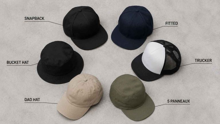 Les différentes formes de casquettes