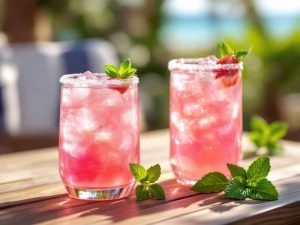 Givrez le bord du verre au sucre pour une touche gourmande : découvrez tous nos conseils pour un Strawberry Daiquiri réussi à coup sûr