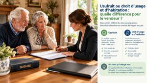 Usufruit ou droit d'usage et d'habitation : la distinction qui change tout dans un contrat de viager occupé, à bien négocier avec son notaire