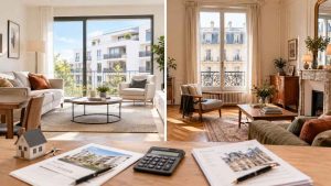 Ancien ou neuf : le type de logement influence le montant des frais d’acquisition immobilière. Ce visuel compare un appartement contemporain et un bien ancien plein de caractère, tout en rappelant l’importance de calculer le coût global de chaque option. Découvrez pourquoi les frais de notaire diffèrent selon le régime de vente et comment intégrer cette dépense à votre budget. Une image idéale pour préparer un achat immobilier en connaissance de cause