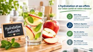 La pomme, composée à 86% d'eau, contribue à une bonne hydratation quotidienne